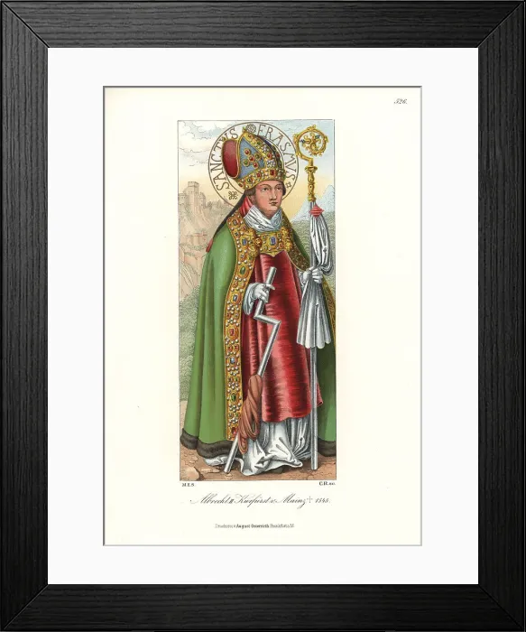 Framed Print : Portrait of Albert of Brandenburg as St Erasmus, 1510-1550 Framed Print : Portrait of Albert of Brandenburg as St Erasmus, 1510-1550