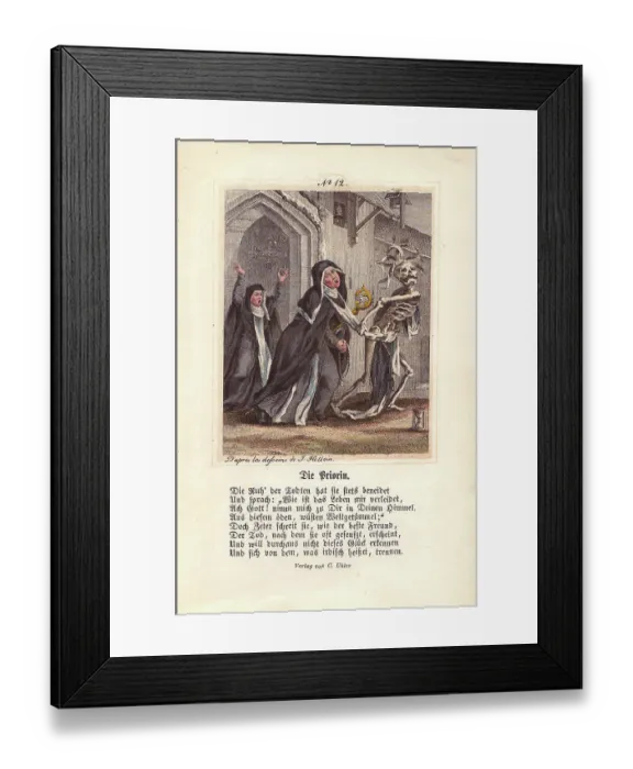 Framed Print : Death, grotesquely crowned with flags or feathers Framed Print : Death, grotesquely crowned with flags or feathers