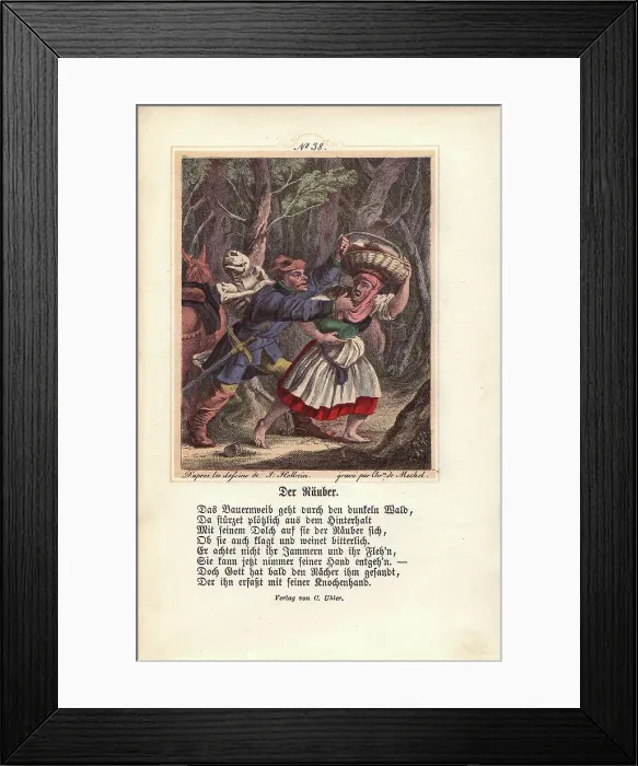 Framed Print : Death grabs the armed Robber as he assaults Framed Print : Death grabs the armed Robber as he assaults