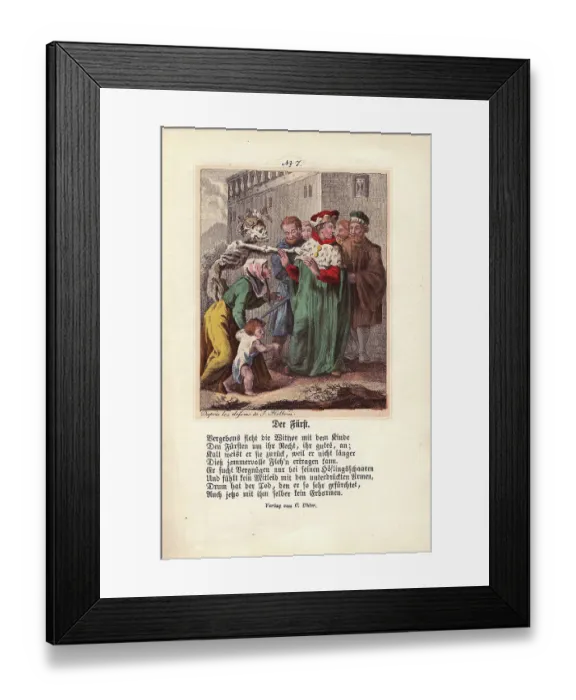 Framed Print : Courtier Duke Beggar Woman Child Crown Leaves Framed Print : Courtier Duke Beggar Woman Child Crown Leaves