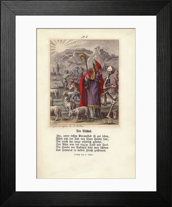 Framed Print : Quietly resigned to his fate, the Bishop is Framed Print : Quietly resigned to his fate, the Bishop is