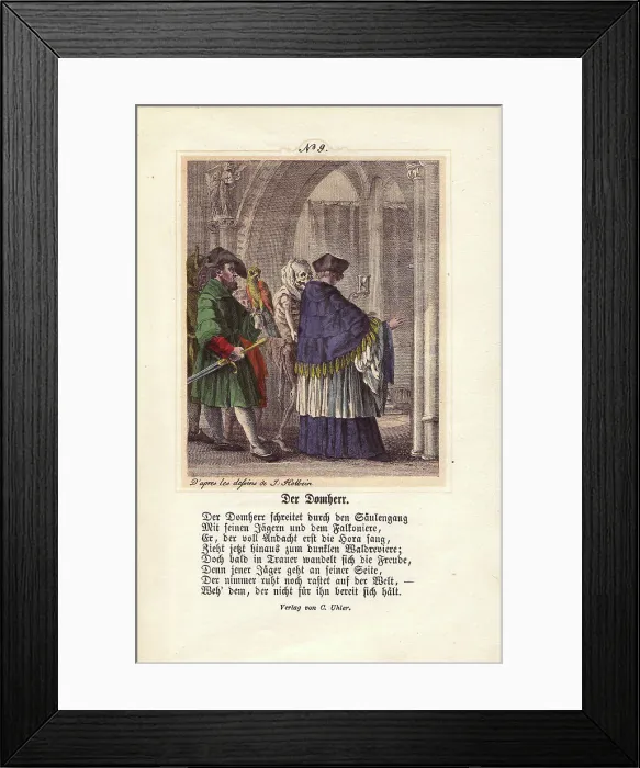 Framed Print : Death holds up his hour-glass to the Canon Framed Print : Death holds up his hour-glass to the Canon