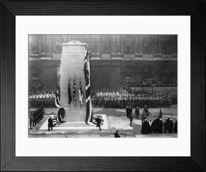 Framed Print : King George V at the unveiling of the Cenotaph, 1920 Framed Print : King George V at the unveiling of the Cenotaph, 1920