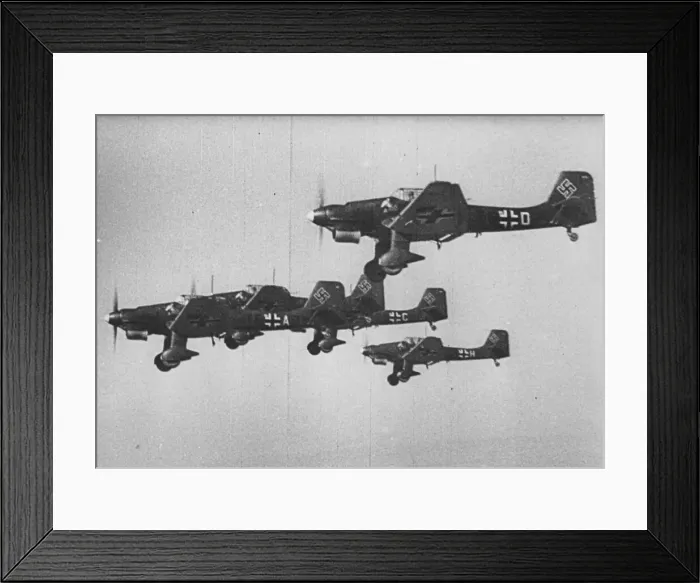 Framed Print : Junkers Ju 87B -earlier versions used in the Spanish Ci Framed Print : Junkers Ju 87B -earlier versions used in the Spanish Ci