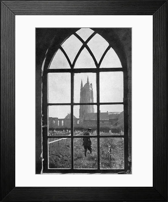 Framed Print : British cemetery on the Western Front