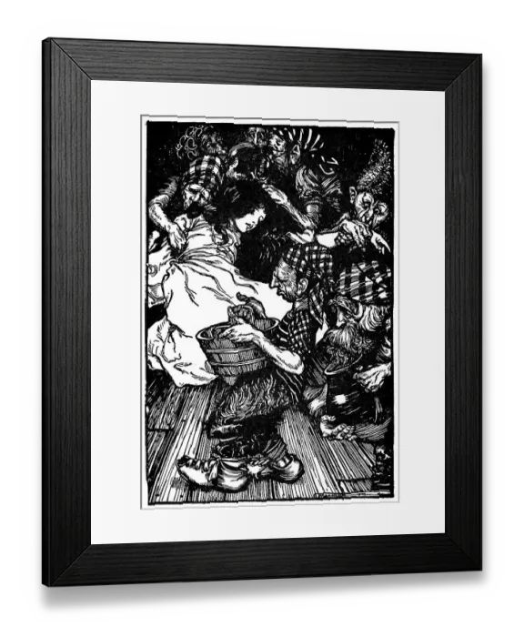 Framed Print : Illustration, Snowdrop Framed Print : Illustration, Snowdrop