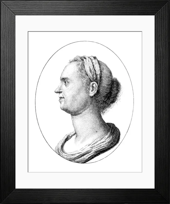 Framed Print : Anna Louisa Karsch - German writer and poet Framed Print : Anna Louisa Karsch - German writer and poet