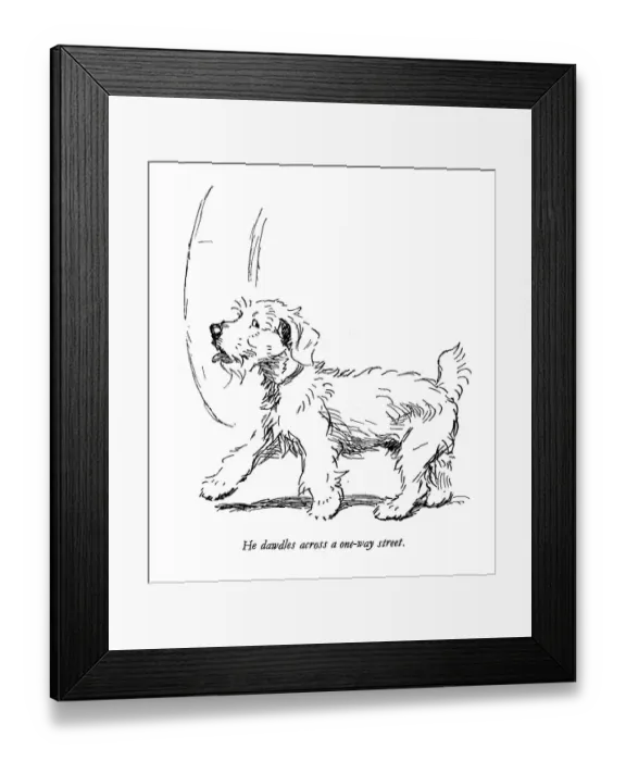 Framed Print : Illustration of a Sealyham terrier by Cecil Aldin Framed Print : Illustration of a Sealyham terrier by Cecil Aldin