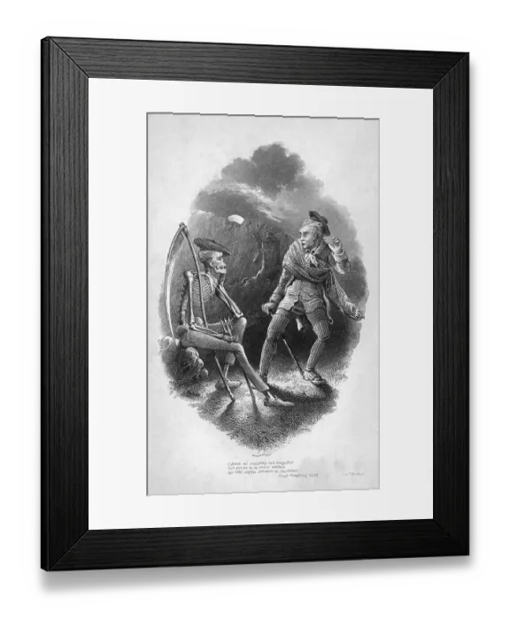 Framed Print : Illustration, Death and Doctor Hornbook Framed Print : Illustration, Death and Doctor Hornbook