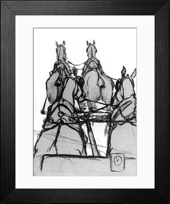 Framed Print : Sketch by Cecil Aldin, Time I Was Dead Framed Print : Sketch by Cecil Aldin, Time I Was Dead