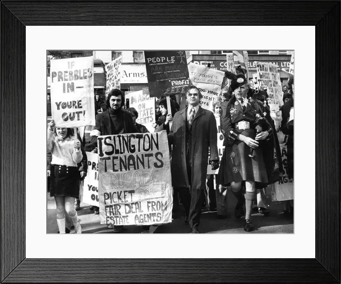 Framed Print : People Before Profit demonstration, London Framed Print : People Before Profit demonstration, London