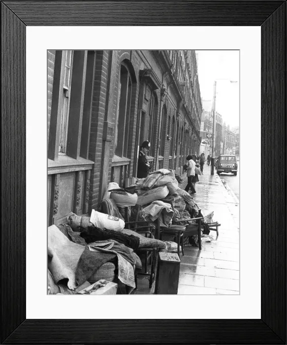 Framed Print : Eviction of squatters, Harrow Road, London Framed Print : Eviction of squatters, Harrow Road, London