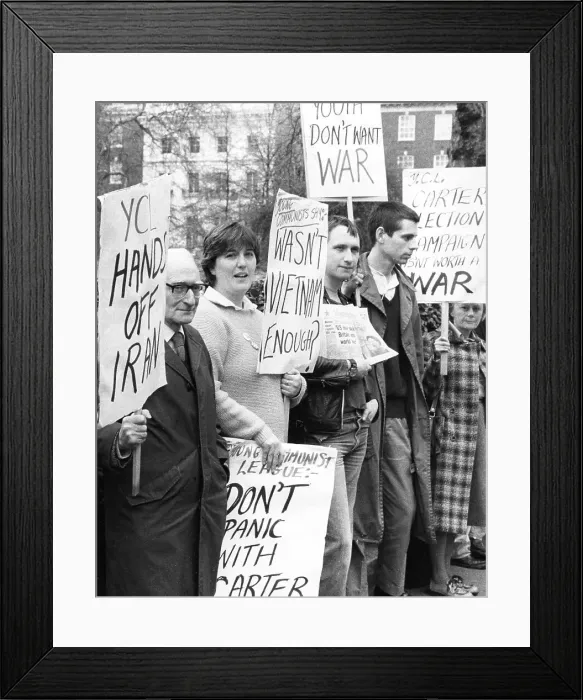 Framed Print : Young Communist League demonstration, London Framed Print : Young Communist League demonstration, London