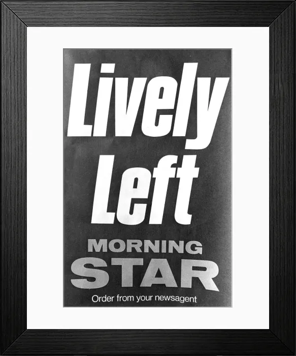 Framed Print : Advertisement for Morning Star newspaper Framed Print : Advertisement for Morning Star newspaper