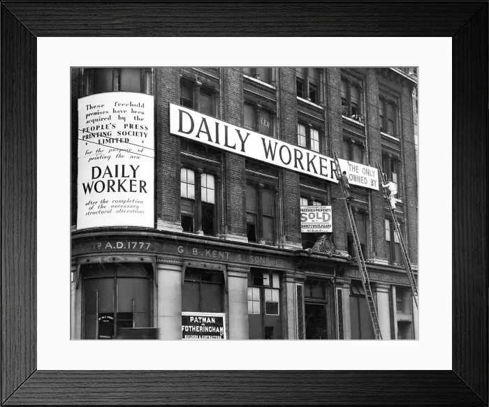 Framed Print : Daily Worker building, 75 Farringdon Road, London