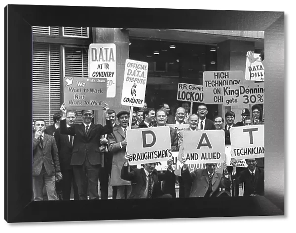 Members of DATA campaigning, Tothill Street, London