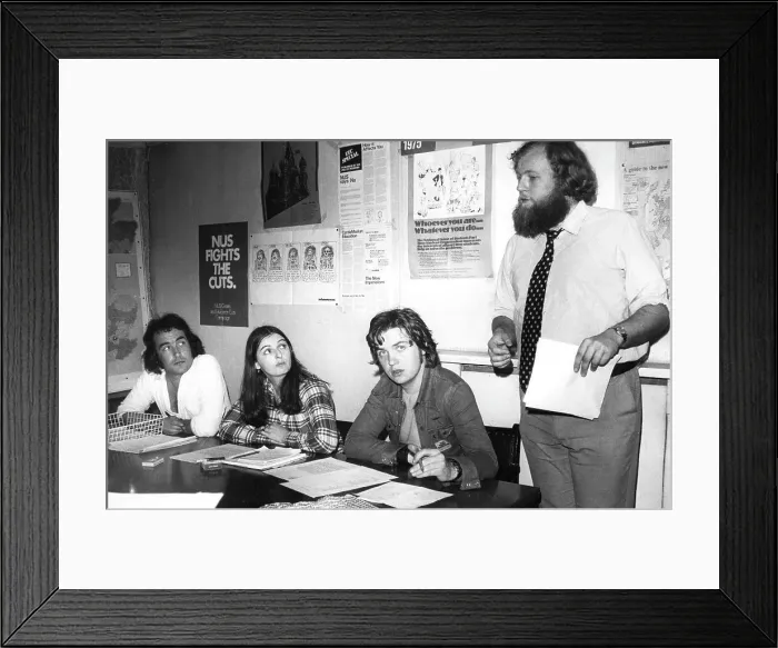 Framed Print : NUS President Charles Clarke and three colleagues Framed Print : NUS President Charles Clarke and three colleagues