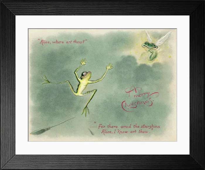 Framed Print : Alice, Where Art Thou, Christmas card Framed Print : Alice, Where Art Thou, Christmas card