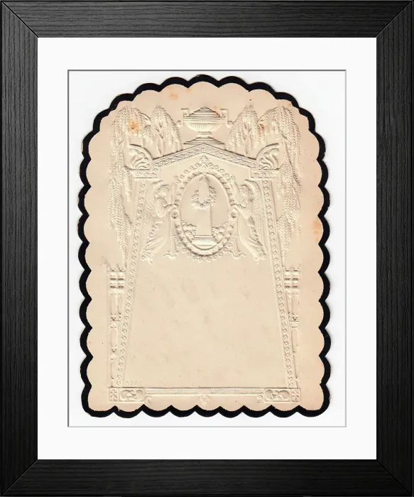 Framed Print : Victorian Death Bereavement Mourning White Black Framed Print : Victorian Death Bereavement Mourning White Black