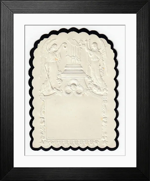 Framed Print : Victorian Death Bereavement Mourning White Black Framed Print : Victorian Death Bereavement Mourning White Black