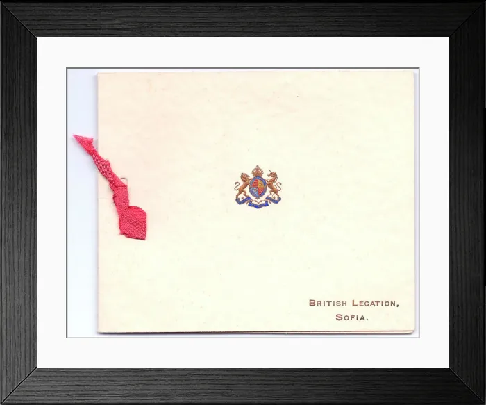 Framed Print : Greetings card, British Legation, Sofia, Bulgaria Framed Print : Greetings card, British Legation, Sofia, Bulgaria