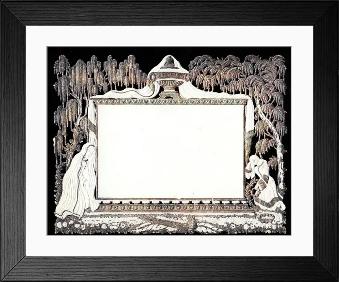 Framed Print : Embossed Victorian mourning card Framed Print : Embossed Victorian mourning card
