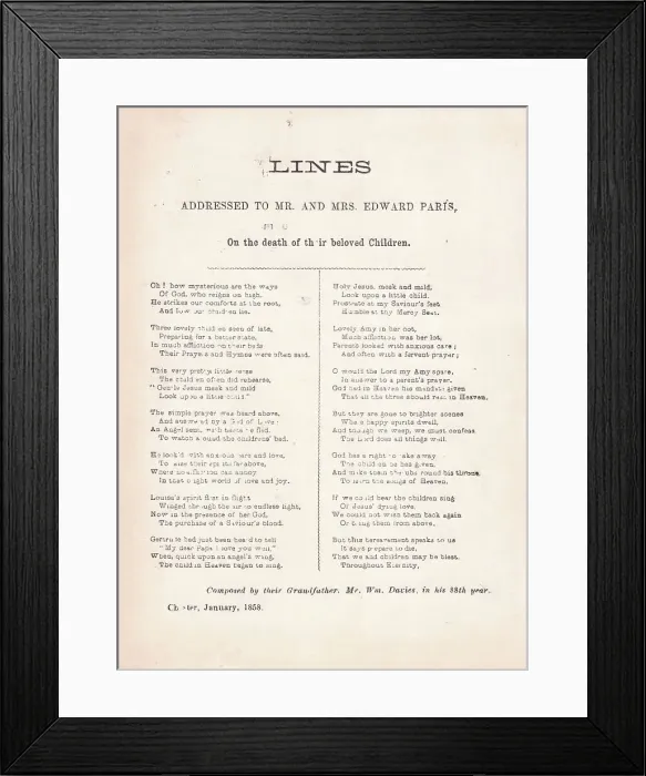 Framed Print : Victorian Death Bereavement Mourning White Black Framed Print : Victorian Death Bereavement Mourning White Black
