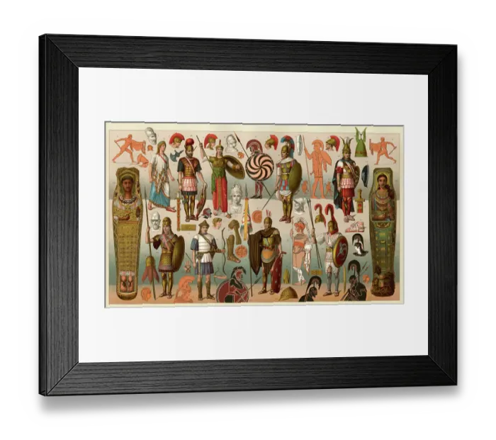 Framed Print : Ancient Greek costume Framed Print : Ancient Greek costume