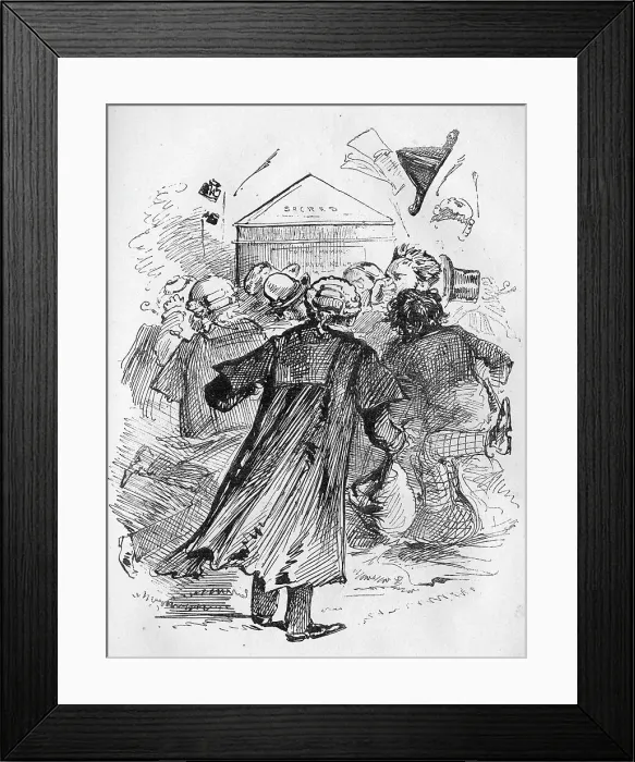 Framed Print : Cartoon, O'er Neilson's Tomb Framed Print : Cartoon, O'er Neilson's Tomb