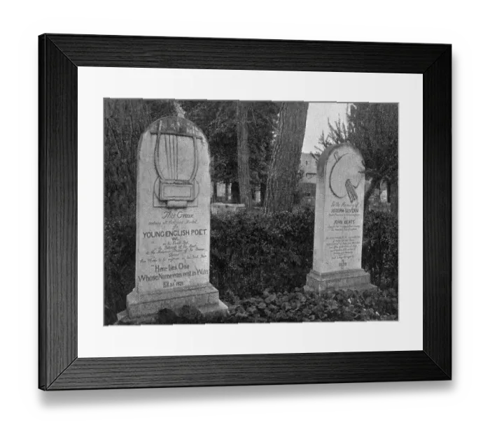Framed Print : John Keats Grave Graves Death Burial Headstone Framed Print : John Keats Grave Graves Death Burial Headstone