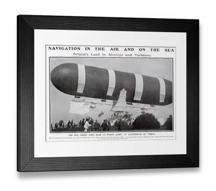 Framed Print : First Powered Airship - British Army Dirigible No 1 Framed Print : First Powered Airship - British Army Dirigible No 1