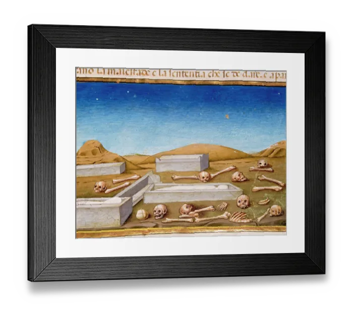 Framed Print : The End of the world and the Last Judgement. The dead will c Framed Print : The End of the world and the Last Judgement. The dead will c