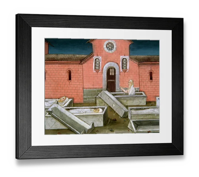 Framed Print : The end of the world and the Last Judgement. The graves were Framed Print : The end of the world and the Last Judgement. The graves were