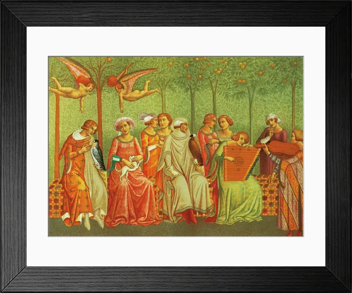 Framed Print : Dream of Life in the fresco called The Triumph of Death of Framed Print : Dream of Life in the fresco called The Triumph of Death of