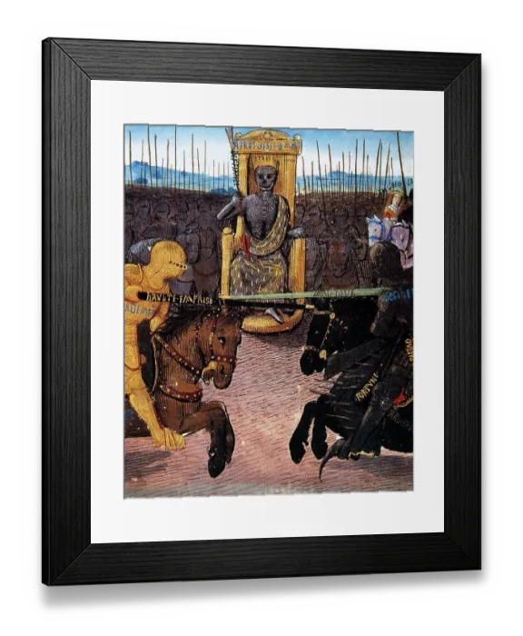 Framed Print : Charles the Bold (1433-1477). Allegory of the death of Cha Framed Print : Charles the Bold (1433-1477). Allegory of the death of Cha