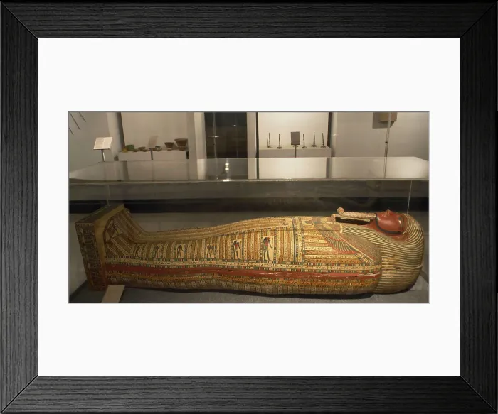 Framed Print : Lebanese wooden coffin, belonging to a priest Framed Print : Lebanese wooden coffin, belonging to a priest