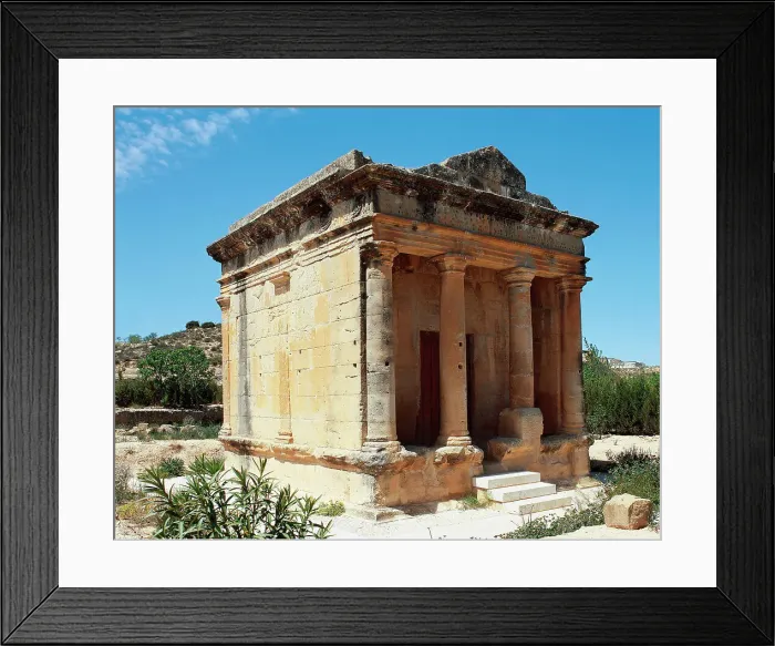 Framed Print : Roman Mausoleum of Fabara (2nd century A. C. ) Framed Print : Roman Mausoleum of Fabara (2nd century A. C. )