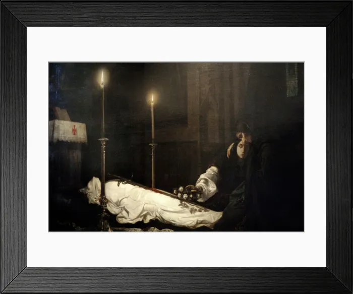 Framed Print : The Mourning of Laszlo Hunyadi by Viktor Madarasz Framed Print : The Mourning of Laszlo Hunyadi by Viktor Madarasz