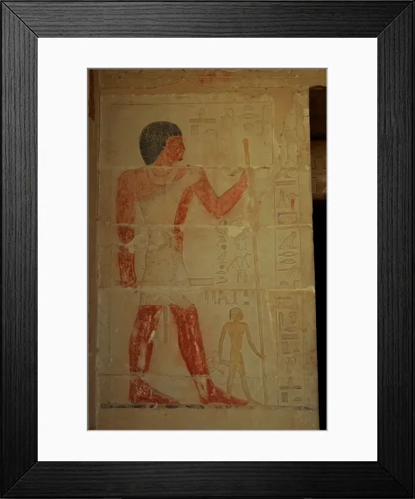 Framed Print : Mastaba of Nhnumhotep and Niankhkhnum. Royal srvant. Egypt