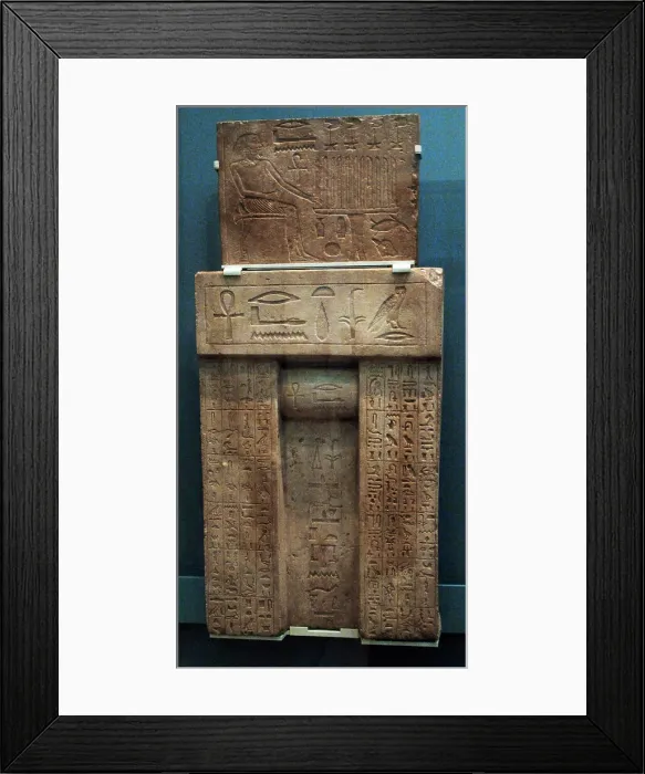 Framed Print : Nyankhre false door stela. Egypt Framed Print : Nyankhre false door stela. Egypt