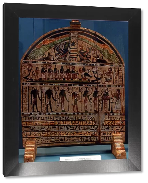 Painted wooden stela of Neswy. Egypt