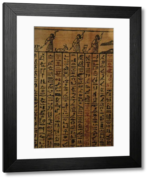 Framed Print : Book of the Dead. Fragment. Egypt Framed Print : Book of the Dead. Fragment. Egypt