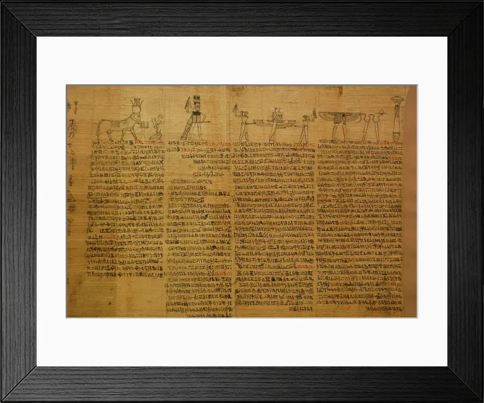 Framed Print : Book of the Dead. Fragment of a papyrus. Egypt Framed Print : Book of the Dead. Fragment of a papyrus. Egypt
