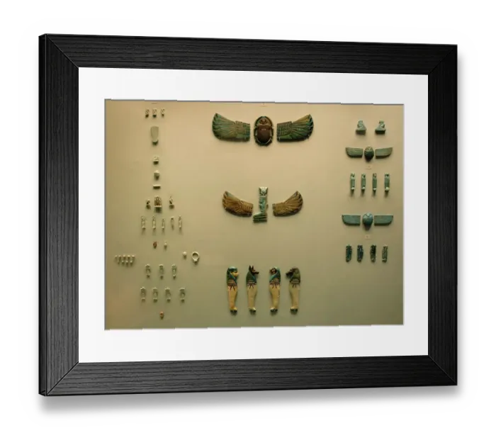 Framed Print : Egyptian amulets Framed Print : Egyptian amulets