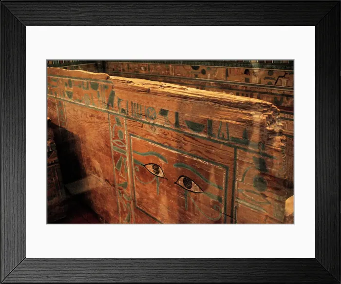 Framed Print : Coffin of Gua. Detail. Egypt Framed Print : Coffin of Gua. Detail. Egypt