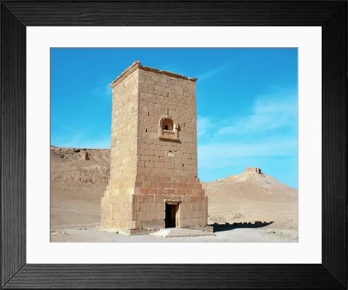 Framed Print : Syria. Palmyra. Funerary tower in the Valley of the Tombs Framed Print : Syria. Palmyra. Funerary tower in the Valley of the Tombs