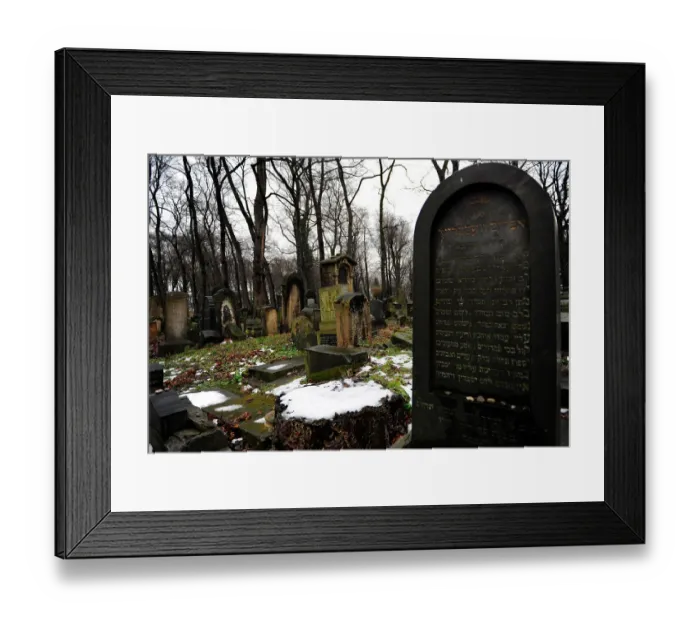 Framed Print : Poland. Krakow. Jewish cemetery Framed Print : Poland. Krakow. Jewish cemetery