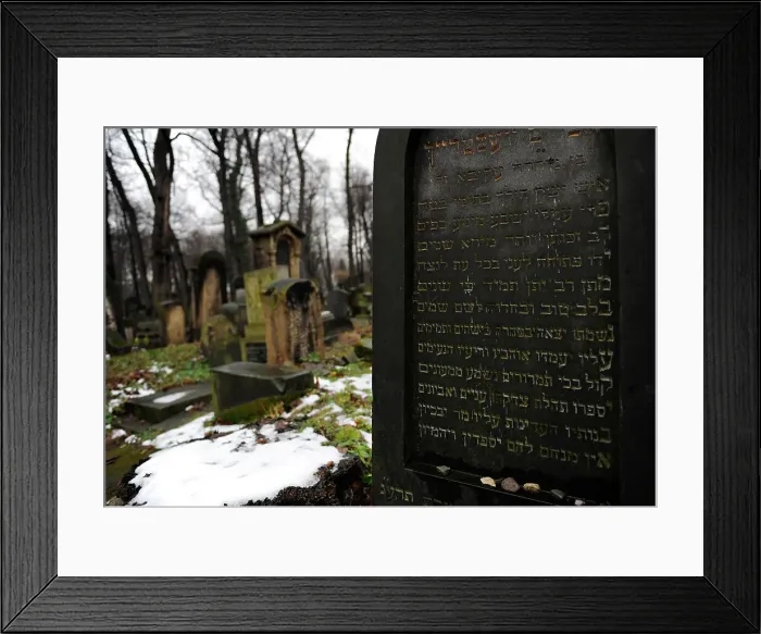 Framed Print : Poland. Krakow. Jewish cemetery Framed Print : Poland. Krakow. Jewish cemetery