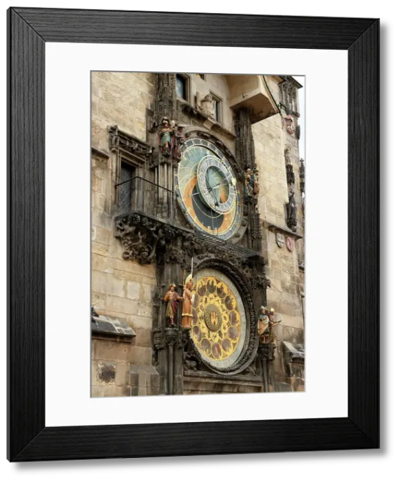 Framed Print : The Prague Astronomical Clock or Prague Orloj. Czech Republi Framed Print : The Prague Astronomical Clock or Prague Orloj. Czech Republi