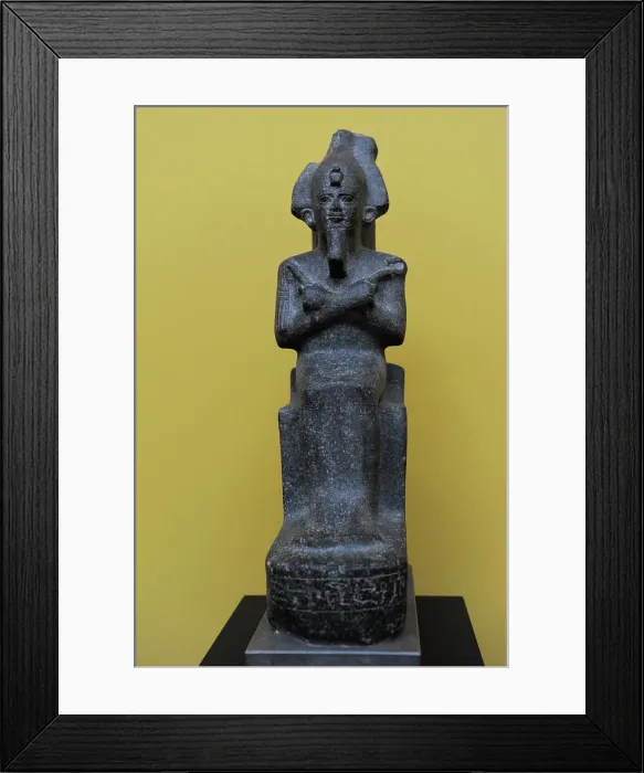 Framed Print : Statuette of Osiris. Granite. Third Intermediate Period. Eg Framed Print : Statuette of Osiris. Granite. Third Intermediate Period. Eg